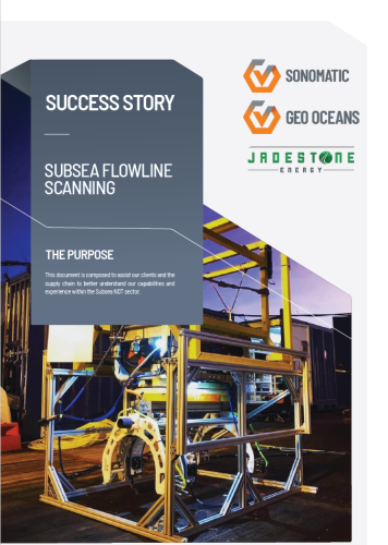 Cover of the Subsea Flowline Scanning Success Story Cover of the Subsea Flowline Scanning Success Story