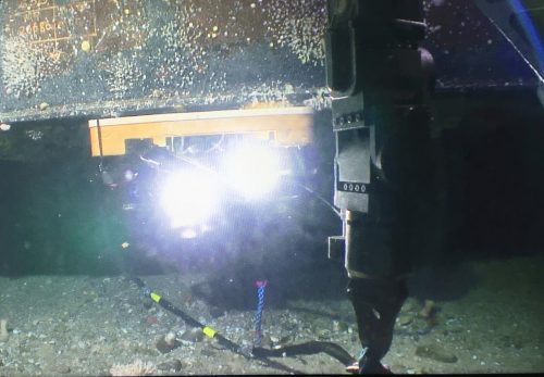 Underwater subsea oil storage tank inspection robot. Underwater subsea oil storage tank inspection robot.